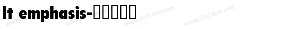 lt emphasis字体转换